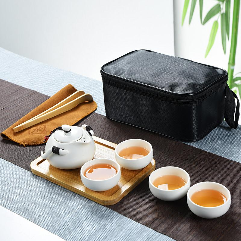 茶具套装便携定窑功夫快客杯创意礼品定制广告陶瓷陶旅行在类目 餐饮具, 茶具, 整套茶具中 - 来自Buy2taobao.com提供专业的淘宝代购服务