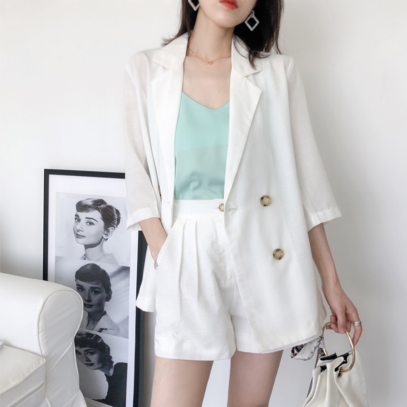 Suit 2019 new pattern Summer wear Korean Edition France Net Red Show thin Western style By age Two piece setin the Women's clothing/Boutique , Suit category - from Buy2taobao.com to provide professional Taobao agent buy service