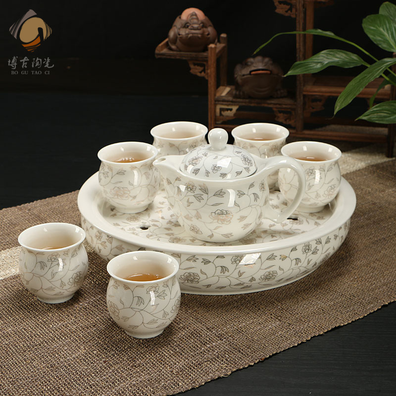 厂家直销 茶具套装 茶盘 7头双层杯套装 2号盘 BG-005|ruв категории посуда, чайный сервиз, набор чайный сервиз - от Buy2taobao.com для оказания профессиональной услуги покупки агента Taobao