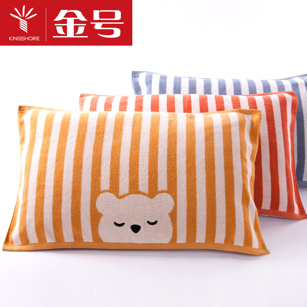 Gold No. Pillowcase Special shop pure cotton Untwisted yarn enlarge thickening soft lovers Pillowcase Cartoon lovely a pairin the Bedclothes , Pillow category - from Buy2taobao.com to provide professional Taobao agent buy service