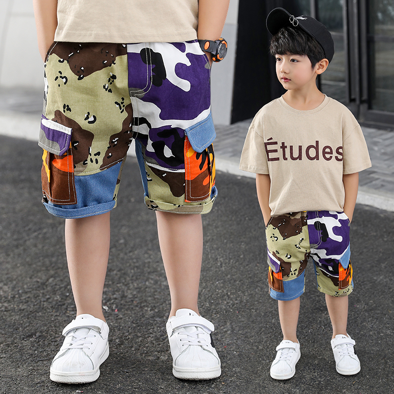 小男孩子運動休閑短褲5夏裝6潮中大兒童10韓版迷彩五分褲子7-12歲在類目 男裝, 休閒褲中 - 來自Buy2taobao.com提供專業的淘寶代購服務