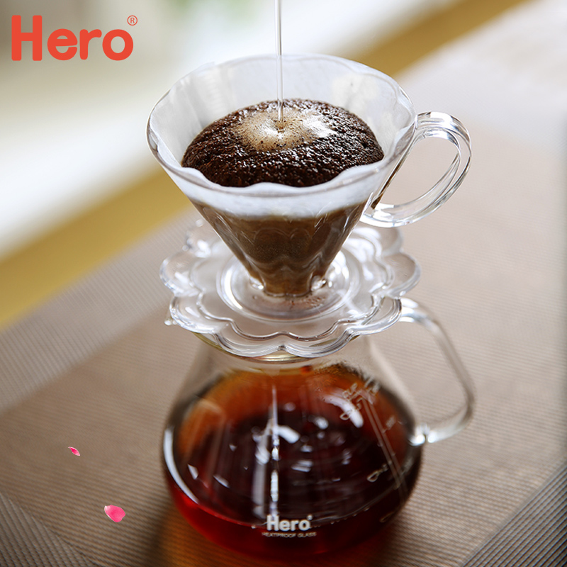 hero咖啡滤杯十瓣花过滤杯家用V型手冲过滤器 咖啡滤纸手冲咖啡壶在类目 餐饮具, 咖啡器具, 咖啡壶中 - 来自Buy2taobao.com提供专业的淘宝代购服务