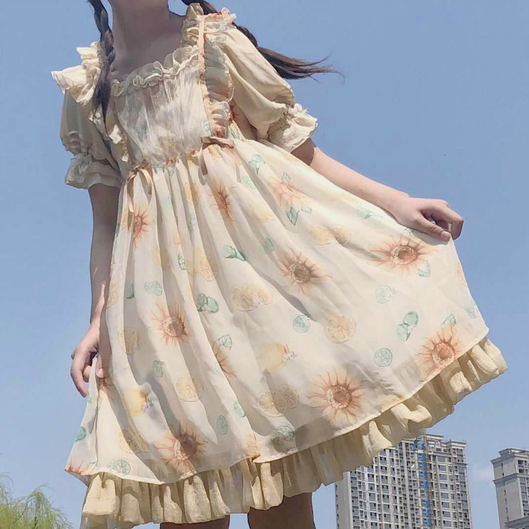 定金 / @Tululu 向日葵与金桔柠檬 三团 原创LOLITA 夏日小内搭|ruв категории плесень играть/Аниме/вокруг/cos/настольные игры, вторичный элемент Лолита, Лолита/мягкая одежда/переплет - от Buy2taobao.com для оказания профессиональной услуги покупки агента Taobao
