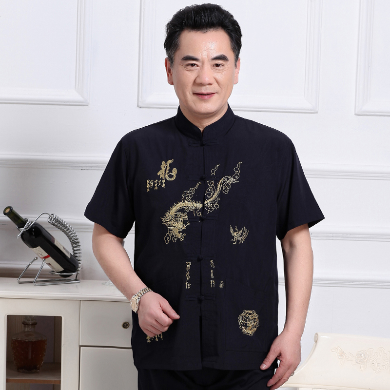 60-70-80 Men's costume suit Short sleeved Middle-aged and elderly people men's wear dad clothes the elderly grandpa Summer wearin the Men's clothing, Set , Other Suit category - from Buy2taobao.com to provide professional Taobao agent buy service