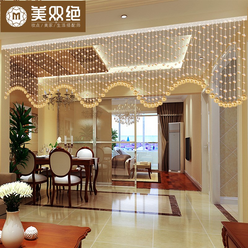 bead curtains wave Crystal curtain Entrance European style Decorative screens curtain bead curtains Free punch a living room Restaurant Partition curtainin the Home Fabric , Curtains and curtain accessories , Curtain/Curtain category - from Buy2taobao.com to provide professional Taobao agent buy service