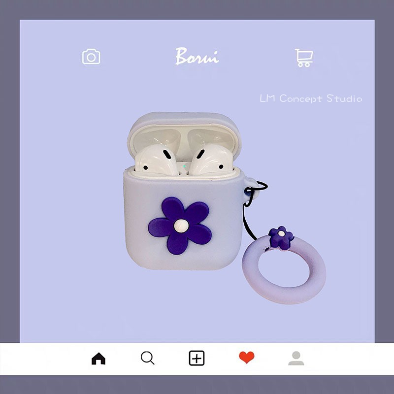 新airpods2苹果耳机无线充电盒保护套挂件小花可爱硅胶软二代韩国|msdalam kategori Aksesori Digital 3C, MP3/Aksesori MP4, Aksesori fon kepala - dari Buy2taobao.com untuk memberikan perkhidmatan ejen Taobao profesional membeli