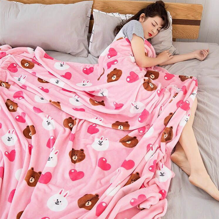 Special Offer thickening keep warm Brown Bear Flannel Blanket Blanket Air blanket dormitory sheet Office Nap blanketin the Bedclothes , Leisure blanket/Woolen blanket/Carpet category - from Buy2taobao.com to provide professional Taobao agent buy service
