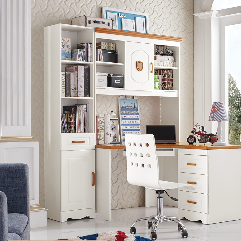 Mediterranean Sea desk bookshelf Bookcase combination Home computer desk Learning table Desk right angle Corner Children's deskin the Residential furniture , Tables , Desk category - from Buy2taobao.com to provide professional Taobao agent buy service