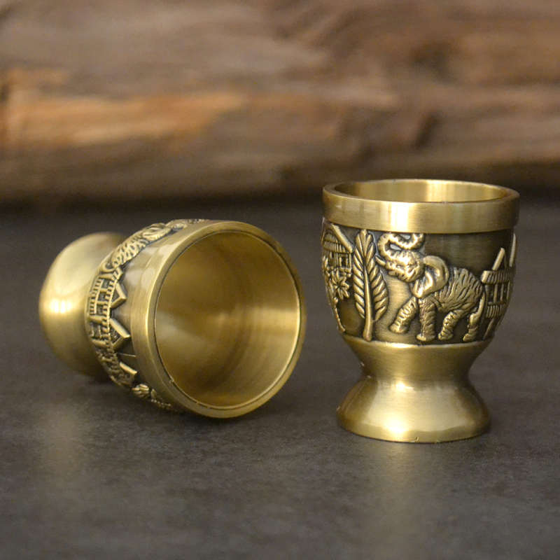 classical Bronze Cup white wine trumpet Goblet Metal relief Spirits Cup Southeast Asia marry Toast Restaurantin the Tableware , Flagon/Wineglass/Wine , Wineglass category - from Buy2taobao.com to provide professional Taobao agent buy service