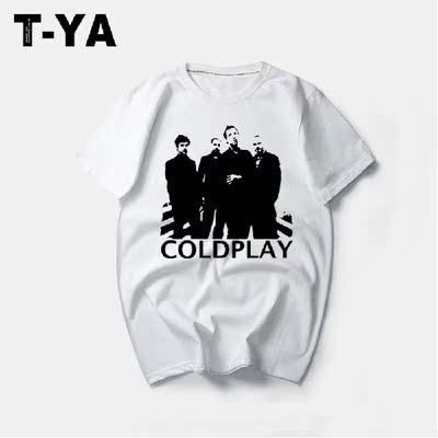 coldplay酷玩乐队t恤衣服短袖朋克摇滚 个性 男女宽松多款头像t恤