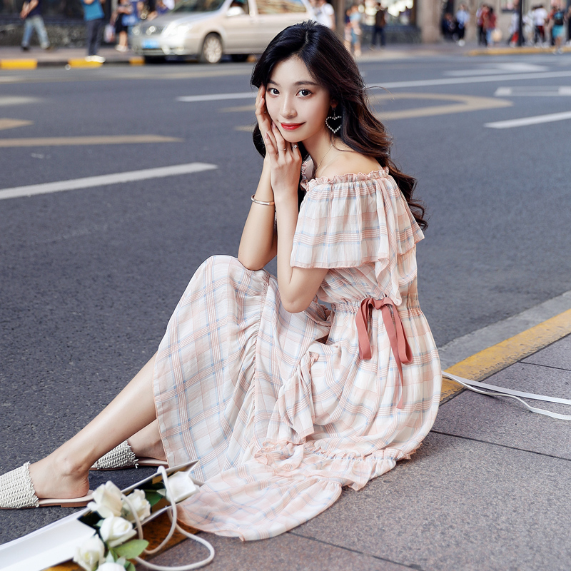 pregnant woman Summer dress 2019 new pattern Freaky one word Chiffon have more cash than can be accounted for pregnant woman Dress fairy Paigein the Maternity/Maternal supplies/Nutrition , Maternity , Dress category - from Buy2taobao.com to provide professional Taobao agent buy service