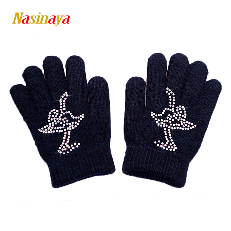 FUNO 10 Figure skating glove children thickening glove adult keep warm knitting Semicolon Hot stamping dance 01in the Sports/Yoga/Fitness/Fans supplies , Ice hockey/Speed Skating/Ice sports , Skate clothing  category - from Buy2taobao.com to provide professional Taobao agent buy service