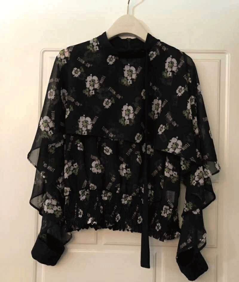 印花上衣bird 女装 peace2018夏季新款圆领碎花雪纺纱A2CD82226C0|msdalam kategori Butik wanita / wanita, baju lace/baju chiffon - dari Buy2taobao.com untuk memberikan perkhidmatan ejen Taobao profesional membeli