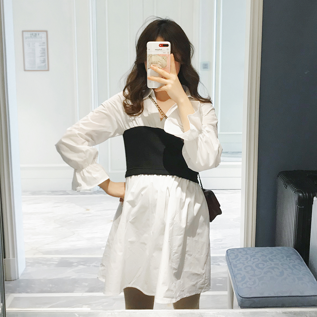 pregnant woman Spring dress 2019 new pattern fashion Long sleeve Waist maternity dress Spring and summer V-neck go to work Easy skirtin the Maternity/Maternal supplies/Nutrition , Maternity , Dress category - from Buy2taobao.com to provide professional Taobao agent buy service