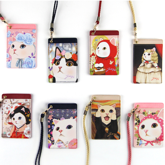 Korean genuine jetoy Cat badges ID Bus card sleeve halter Work cards Access control Clip Attached lanyardin the Sports bag/Outdoor package/Fitting , Wallet card sets , Card package category - from Buy2taobao.com to provide professional Taobao agent buy service