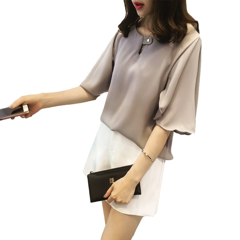 Summer wear Short sleeved jacket Add fertilizer XL Women's wear mm200 T-shirt Chiffon shirt Show thin Easyin the Women's clothing/Boutique , Lace shirt/Chiffon shirt category - from Buy2taobao.com to provide professional Taobao agent buy service