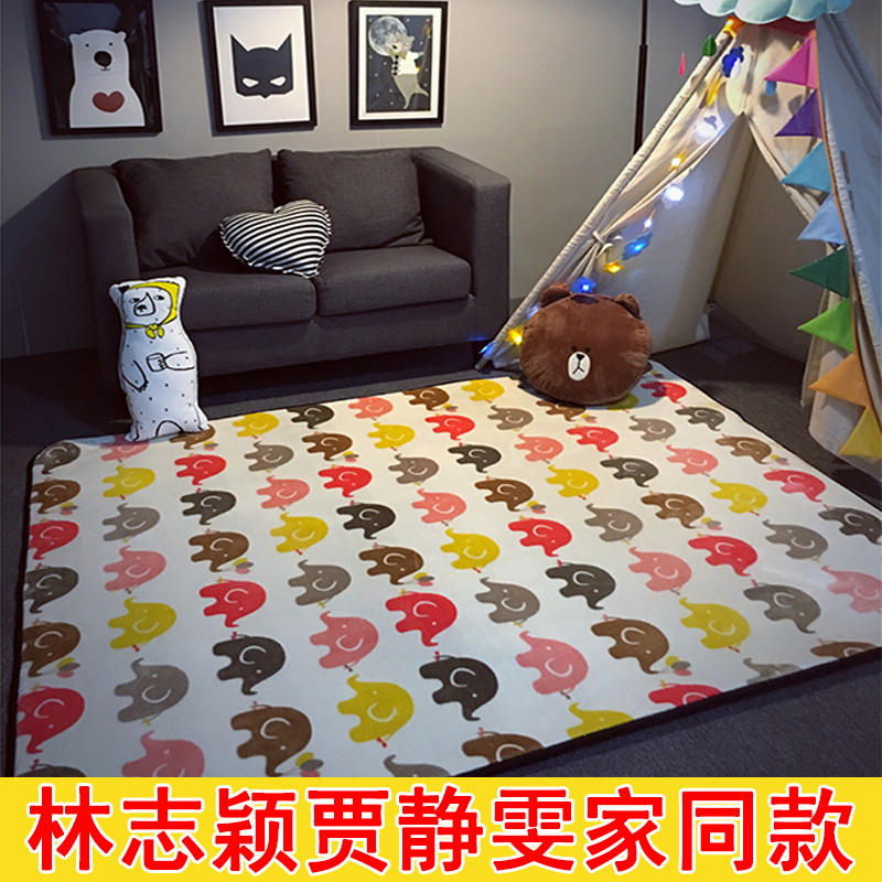 环保婴儿童宝宝爬行垫加厚防潮爬爬垫卡通游戏垫地毯客厅卧室地垫