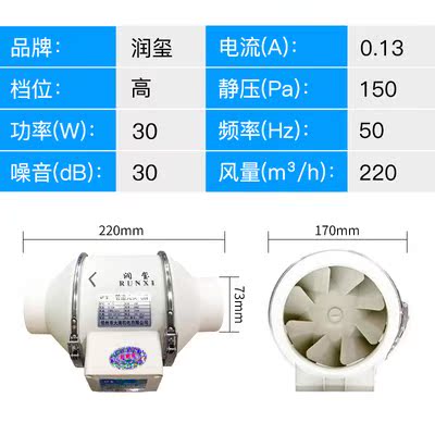 圆形管道风机75强力静音厨房换气排气扇3寸家用抽风机工业排风扇在类目 生活电器, 其它生活家电, 换气扇/排气扇中 - 来自Buy2taobao.com提供专业的淘宝代购服务
