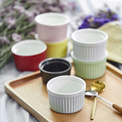 陶瓷舒芙蕾烤碗双皮奶甜品碗果冻布丁杯蒸米蛋糕面包烤盅烘焙模具