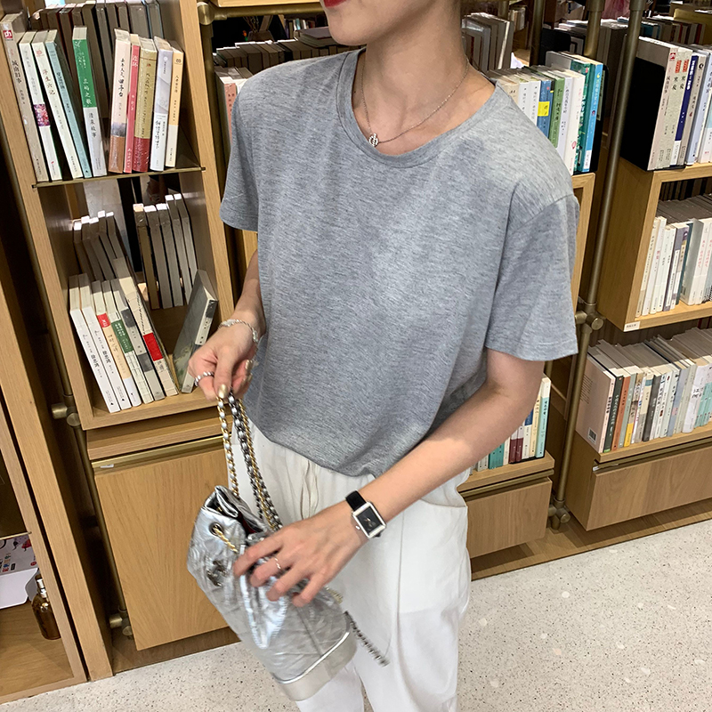 【sheii苏茵茵】干净又舒服!!韩国莫代尔圆领短袖T恤女在类目 女装/女士精品, T恤中 - 来自Buy2taobao.com提供专业的淘宝代购服务