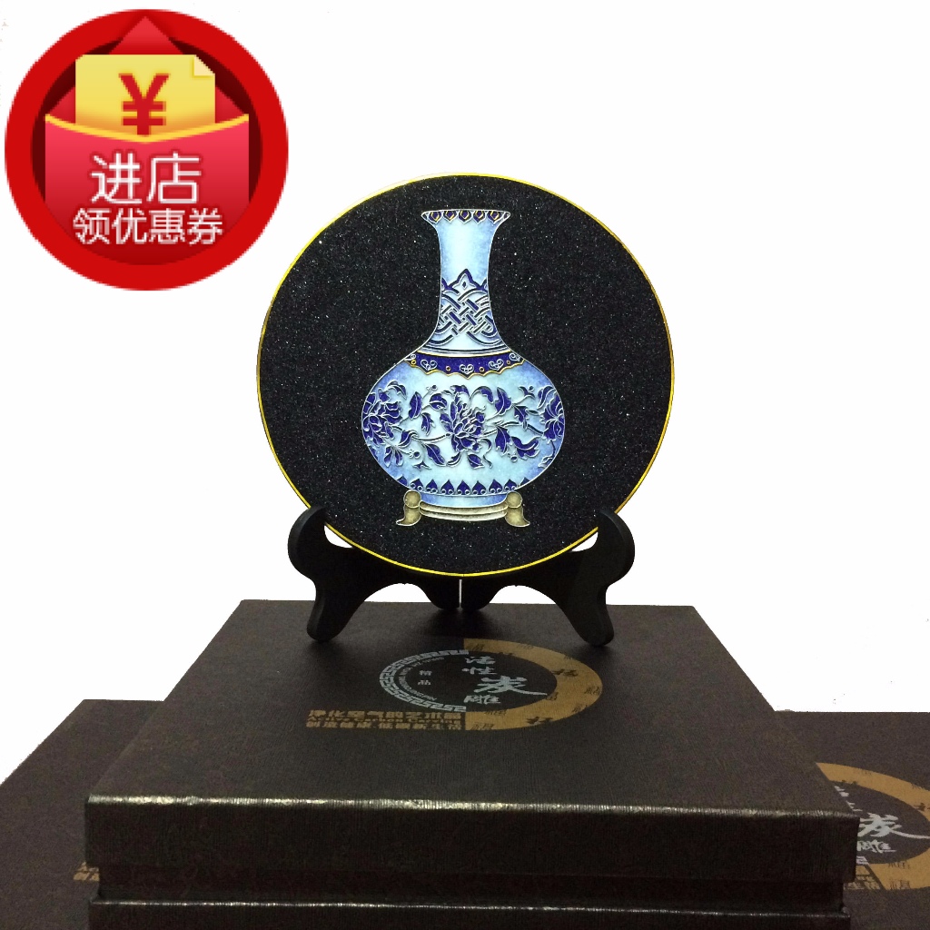Carbon carving Home Furnishing Decoration Housewarming modern originality Activated carbon Artwork Cloisonne technology Blue and white porcelain Same itemin the Home accessories , Decoration category - from Buy2taobao.com to provide professional Taobao agent buy service