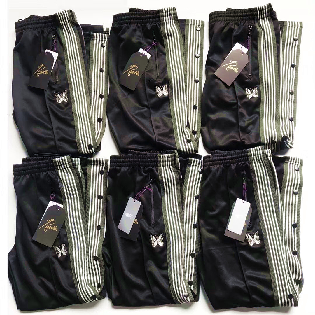 AWGE X NEEDLES solar system Retro butterfly Embroidery trousers Casual pants Side Breasted pantsin the Men's clothing, Casual pants  category - from Buy2taobao.com to provide professional Taobao agent buy service