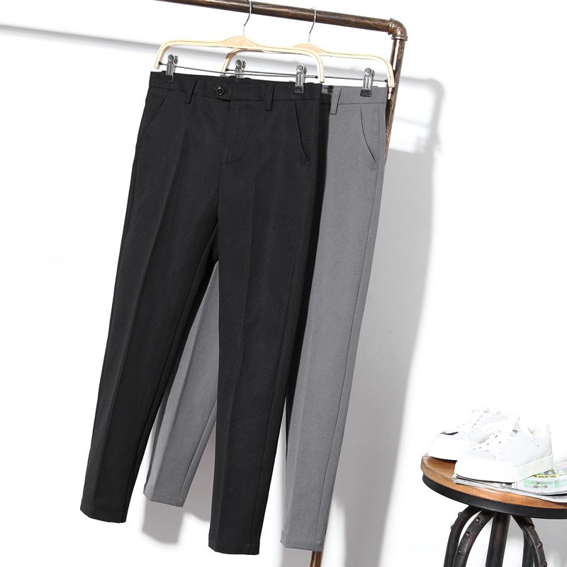 Nine points Konishi trousers Versatile leisure time Self cultivation Suit pants Broad leg Straight Easy summer Thin sectionin the Men's clothing, Casual pants category - from Buy2taobao.com to provide professional Taobao agent buy service