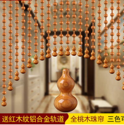 葫芦桃木门帘珠帘木质玄关隔断帘成品客厅卧室厕所卫生间风水帘子|ruв категории домашний ткань, занавес, занавес и аксессуары, занавес/занавес - от Buy2taobao.com для оказания профессиональной услуги покупки агента Taobao