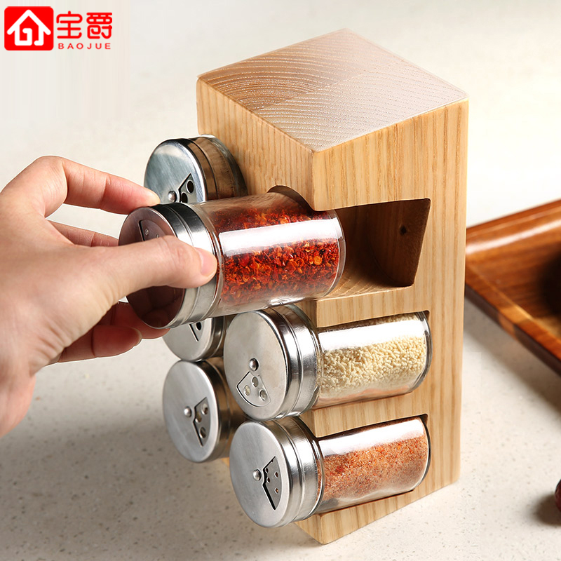 Ash solid wood household Pepper Pepper cans kitchen Sauce pot Seasoning Condiments suit Suppliesin the Kitchen/Cooking utensils , Kitchen Gadgets/Kitchen storage , Storage jars/Kitchen storage containers , Seasoning bottles category - from Buy2taobao.com to provide professional Taobao agent buy service