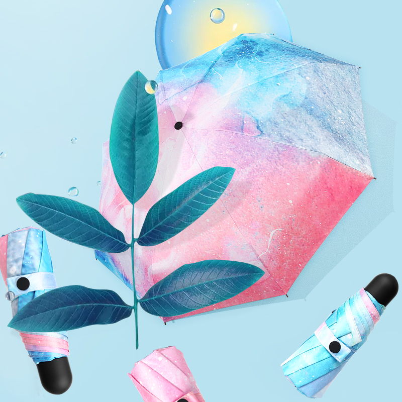 恋雪儿星空太阳伞折叠口袋雨伞五折超轻小巧便携遮阳伞防紫外线女在类目 居家日用, 伞/雨具/防雨/防潮, 伞中 - 来自Buy2taobao.com提供专业的淘宝代购服务