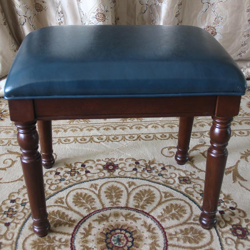 American style solid wood Makeup stool genuine leather Makeup stool Fabric art Nail stool Simplicity Stool bedroom solid wood Shoe changing stool Promotionin the Residential furniture , Class Seats , Stools , Dressing stool category - from Buy2taobao.com to provide professional Taobao agent buy service