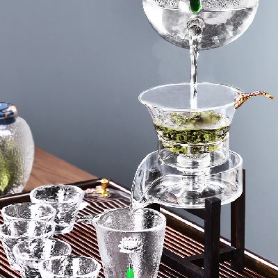玻璃懶人自動茶具套裝家用時來運轉功夫泡茶壺簡約現代杯子6只裝在類目 餐飲具, 茶具, 功夫茶具中 - 來自Buy2taobao.com提供專業的淘寶代購服務