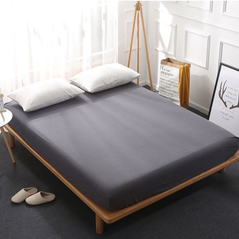 Cotton Washed cotton Bed cover Ichiban Solid Simplicity 1.8m Bed slip proof bed sheet 1.5m Simmons smart coverin the Bedclothes , Fitted category - from Buy2taobao.com to provide professional Taobao agent buy service