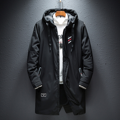 冬季加厚棉衣男中长款2018新款加大码羽绒棉服肥胖子棉袄外套男潮