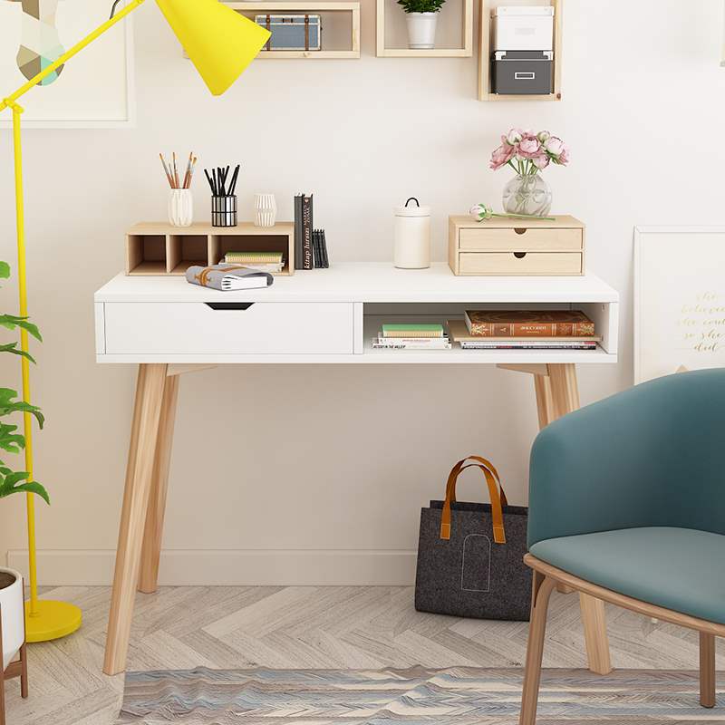 台式电脑桌书桌简约笔记本桌椅实木桌腿写字北欧家用ins小桌|ruв категории жилой мебели, Таблица класса, компьютерный стол - от Buy2taobao.com для оказания профессиональной услуги покупки агента Taobao