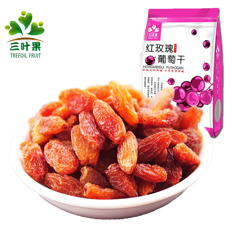 【三叶果】葡萄干红玫瑰新疆吐鲁番500g包邮新疆葡萄干新疆特产在类目 零食/坚果/特产, 蜜饯/枣类/梅/果干, 葡萄干中 - 来自Buy2taobao.com提供专业的淘宝代购服务