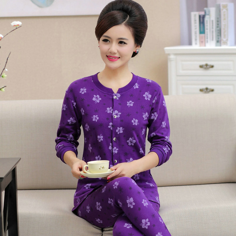 every day Special Offer Middle and old age Thermal underwear set Cotton cardigan Long johns the elderly Cotton sweaters pants Double-breastedin the Lingerie/Men's underwear/Tracksuit , Warm Set category - from Buy2taobao.com to provide professional Taobao agent buy service