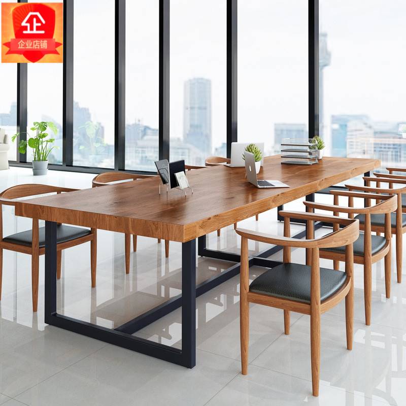 American style loft solid wood Conference table Simplicity The reception Long table Industry Iron art Training Table to work in an office The computer tablein the Business/Office Furniture , Office Furniture , Desk , Conference table  category - from Buy2taobao.com to provide professional Taobao agent buy service