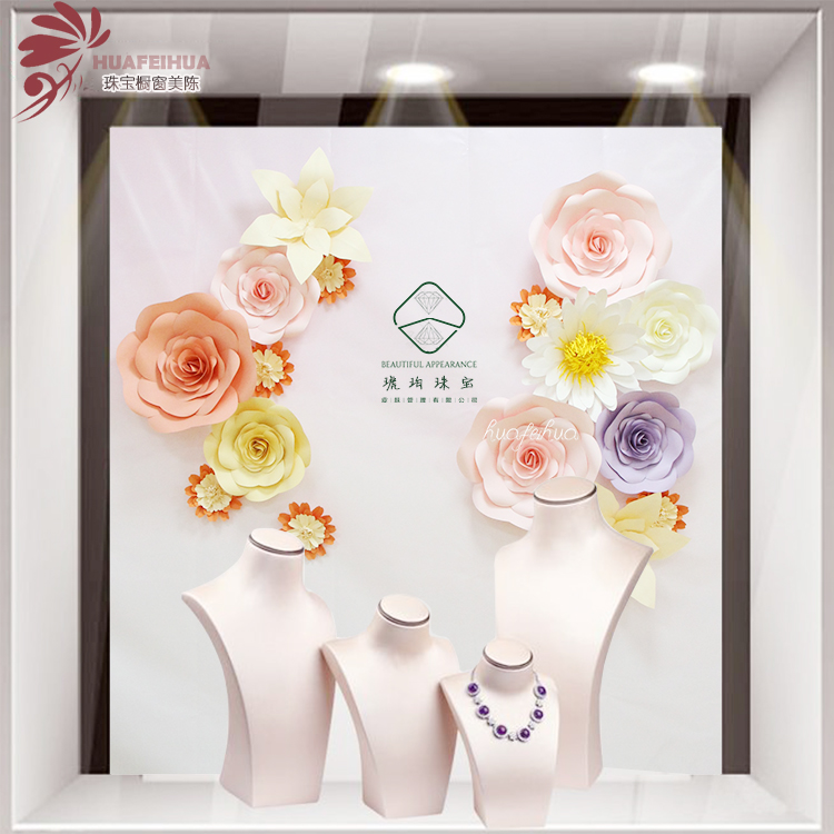 特惠新品春季橱窗美陈店铺产品装饰婚礼背景花墙布置纸花语聆心|ruв категории фестиваль товаров/подарок, Свадьба декорации/реквизит, Свадьба шелковые цветы - от Buy2taobao.com для оказания профессиональной услуги покупки агента Taobao