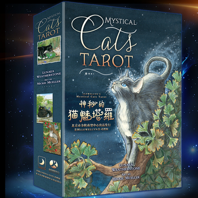 全新正版猫魅塔罗牌猫咪占卜全套教程牌袋套装进口唯美神秘
