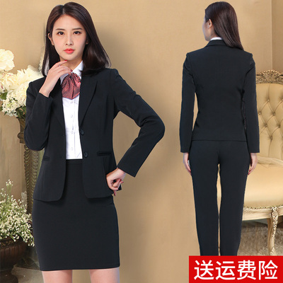 春秋职业装女装正装女套装2018新款时尚气质OL工装西装西服工作服