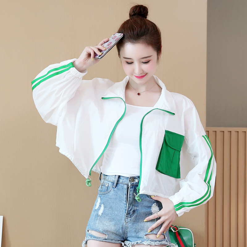 网红短款防晒衣女薄款时尚潮小个子外套夏外搭工装衣服学生空调衫|ruв категории Женская одежда, короткое пальто - от Buy2taobao.com для оказания профессиональной услуги покупки агента Taobao