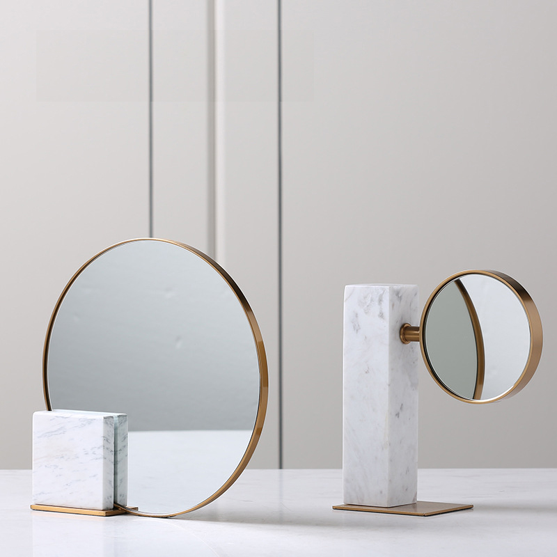 Soft loading Light extravagance Northern Europe Two-sided mirror Open House hotel Mirror Marble Homestay decorate mirror Furnishingsin the Home accessories , Decoration category - from Buy2taobao.com to provide professional Taobao agent buy service