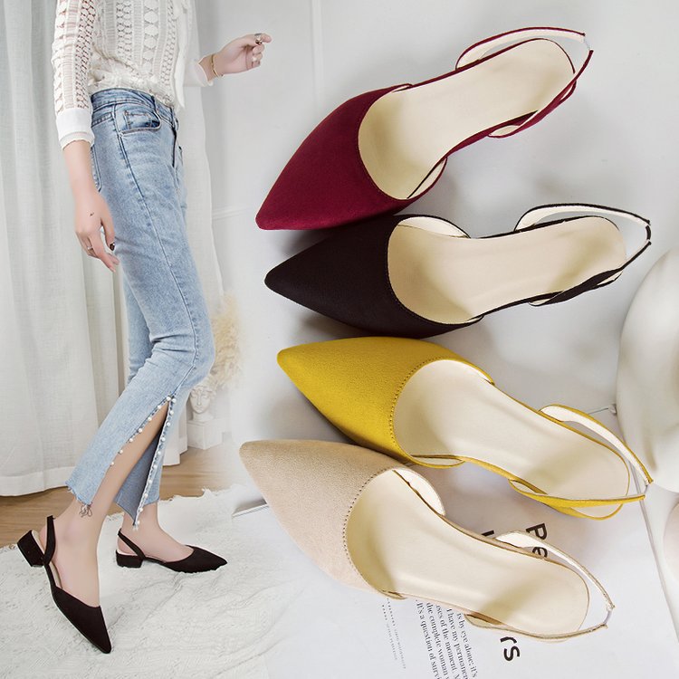 9 summer new pattern Tip With crude Sandals Suede Low-heel leisure time Women's Shoes student Sandals fashion Occupation Women's Shoesin the Women's Shoes, Sandals category - from Buy2taobao.com to provide professional Taobao agent buy service