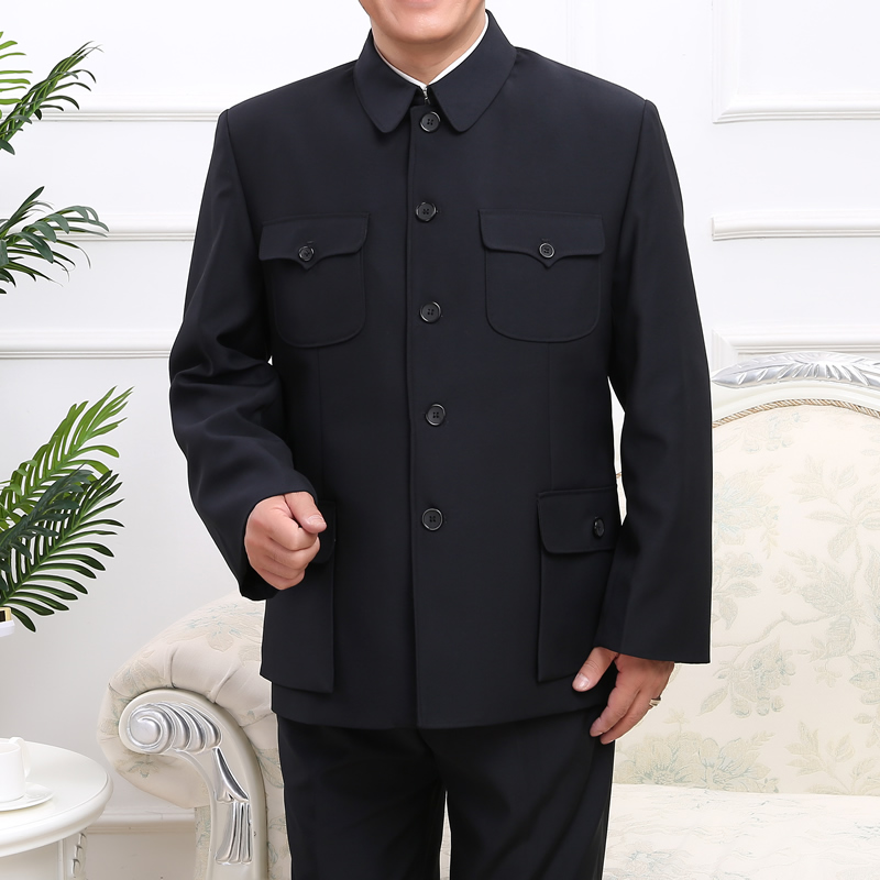 Chinese tunic suit Male Aged coat 70 year 60 spring and autumn coat Thick section Zhongshan Fu Dad installed 80 Grandpa's suitin the Men's clothing, National costume category - from Buy2taobao.com to provide professional Taobao agent buy service