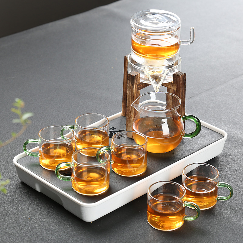 正扬自动茶具 耐热玻璃半全自动功夫茶具套装 创意懒人泡茶器|ruв категории посуда, чайный сервиз, кунг - Фу, чайный сервиз - от Buy2taobao.com для оказания профессиональной услуги покупки агента Taobao