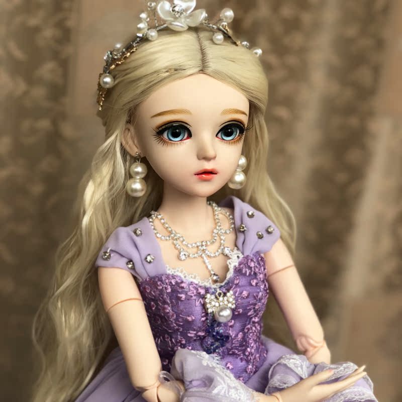新品多麗絲凱蒂娃娃bjdsd手工改妝女孩紫色洋裝公主全套仿真玩具在類目 玩具/童車/益智/積木/模型, 娃娃/配件中 - 來自Buy2taobao.com提供專業的淘寶代購服務