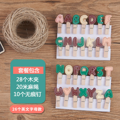 wood Clip Hemp rope Wooden clip diy Photo folders album suspension Photo wall decorate Seamless nail Koreanin the Electronic Dictionary/Electronic paper book/Stationery , Shelves/Display items , Memo Clip/Photo Folder category - from Buy2taobao.com to provide professional Taobao agent buy service