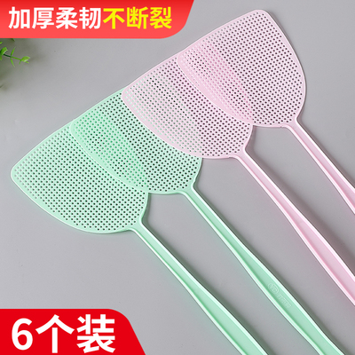 苍蝇拍塑料拍不烂家用加厚加长柄手动大号耐用打蚊子灭蚊拍神器