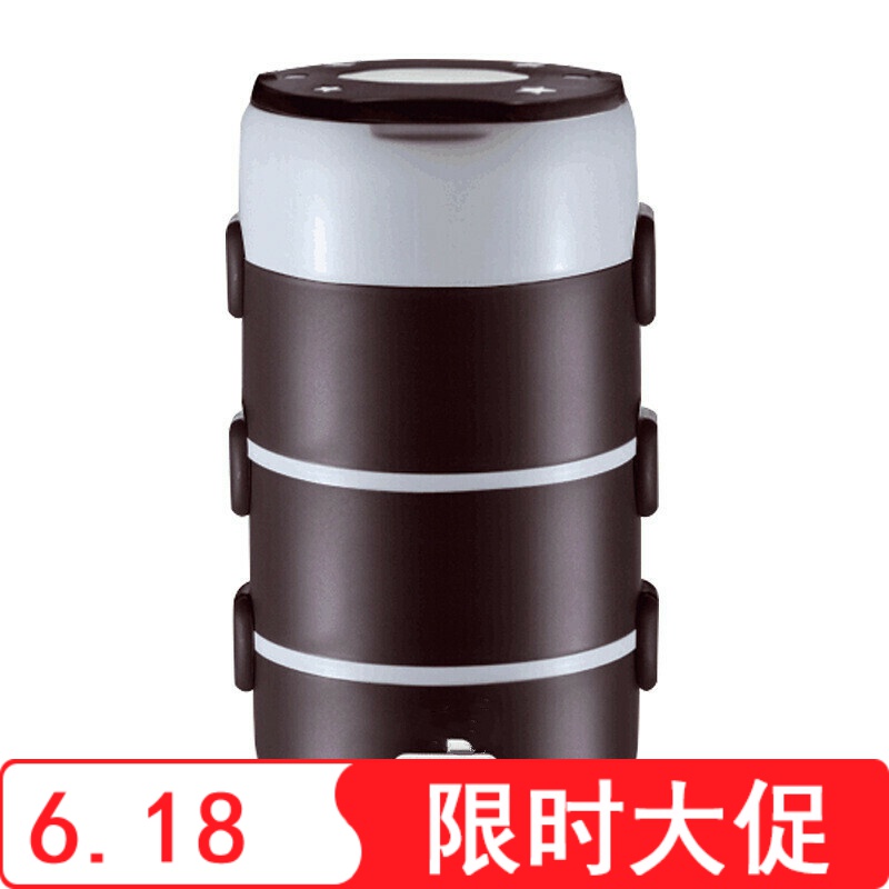 电子加热保温饭盒迷你插电电饭煲2.2L小家电四层圆形 咖啡色三层在类目 厨房/烹饪用具, 烹饪用具, 其它中 - 来自Buy2taobao.com提供专业的淘宝代购服务